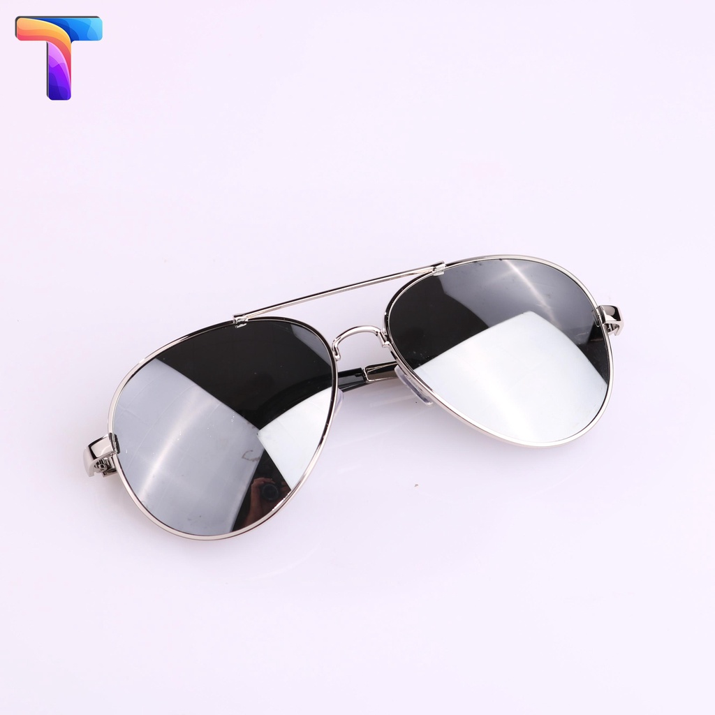 Kính râm tráng gương Aviator 0017  [ tặng kèm hộp ]