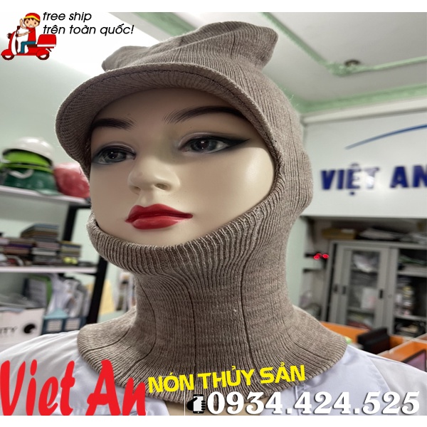 NÓN LEN KHO LẠNH MÀU KEM _ HÌNH CHỤP THẬT