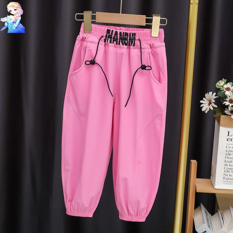 Quần Thể Thao Dây Rút Chống Muỗi Phong Cách Hàn Quốc Thời Trang Mùa Hè 2022 Cho Bé Gái