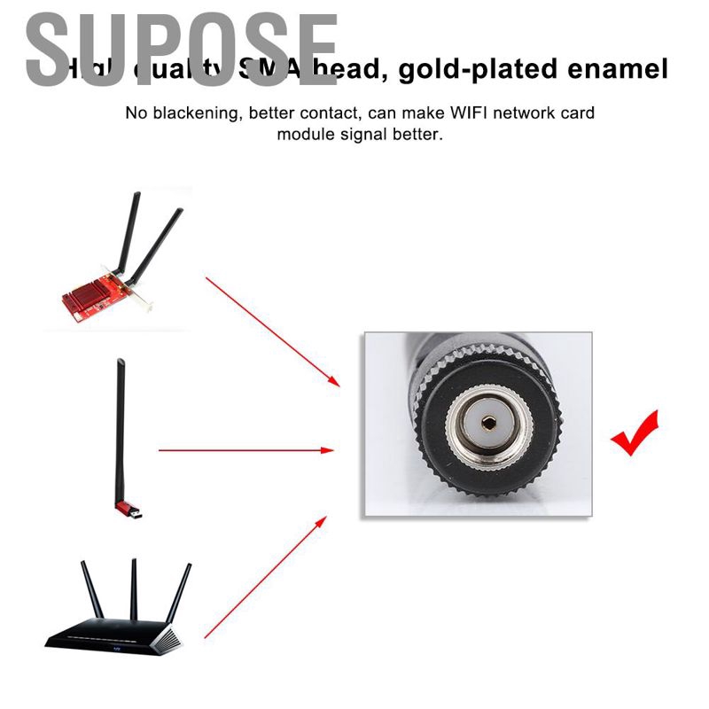 Set 2 Ăng Ten Thu Sóng M.2 / Ngff 2x6dbi Cho Intel 9260ngw Bcm94360 Ss | BigBuy360 - bigbuy360.vn