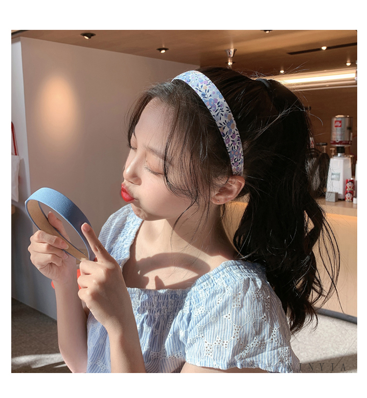 Cài tóc bản rộng họa tiết duyên dáng xinh xắn nhiều màu tùy chọn