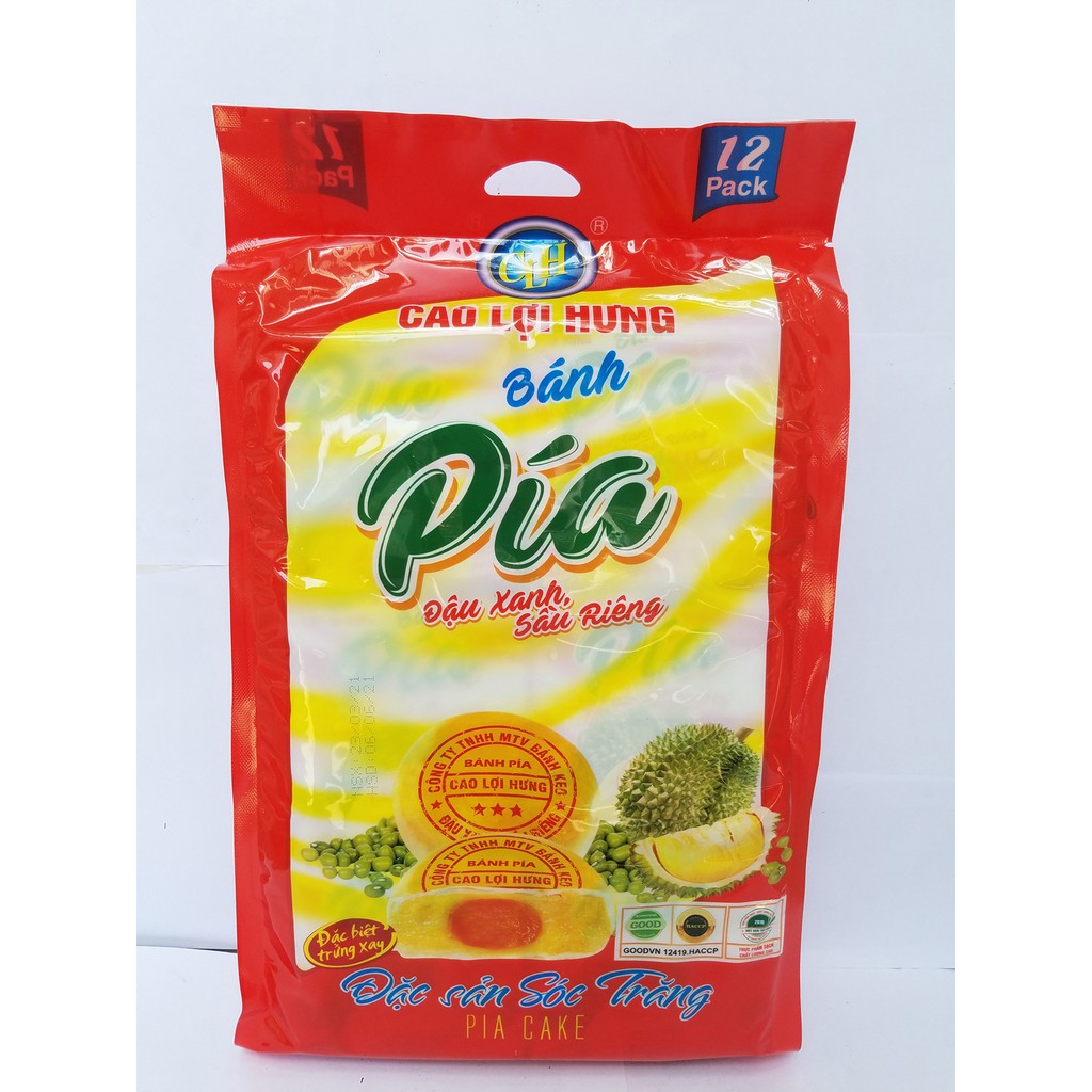 PÍA ĐẬU XANH - SẦU RIÊNG BỊCH 12 CÁI (95G/CÁI)