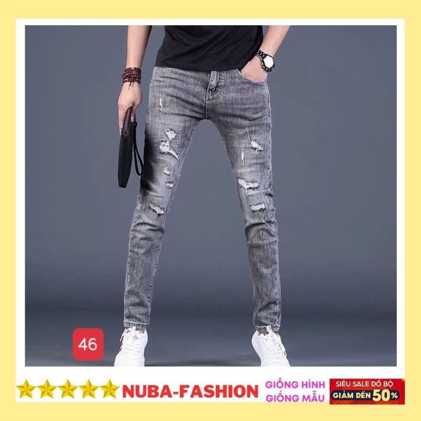 Quần jean nam đẹp giá rẻ giống hình giống mẫu,quần bò NUBA 46 | BigBuy360 - bigbuy360.vn