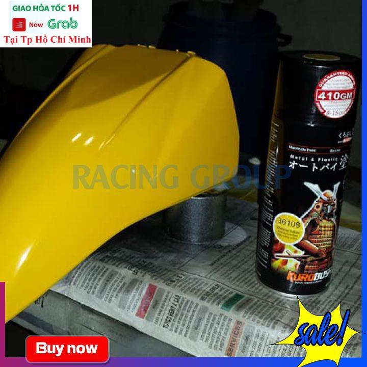 Sơn Xịt Xe Máy Chính Hãng Samurai Vàng Crom 36/108 - Màu Đẹp Bám Dính Cực Tốt