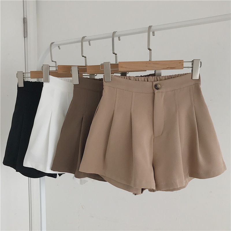 Quần Short Nữ Cạp Cao Lưng Thun Ống Rộng Xếp Ly Thời Trang Sugal SHORT NU 017V3