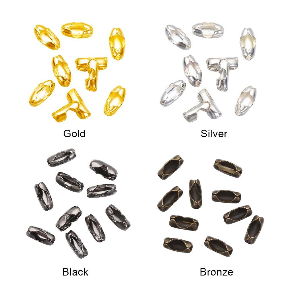RAINBOW Set 10 Khóa Kim Loại 6 * 2mm Dùng Làm Đồ Trang Sức Thủ Công