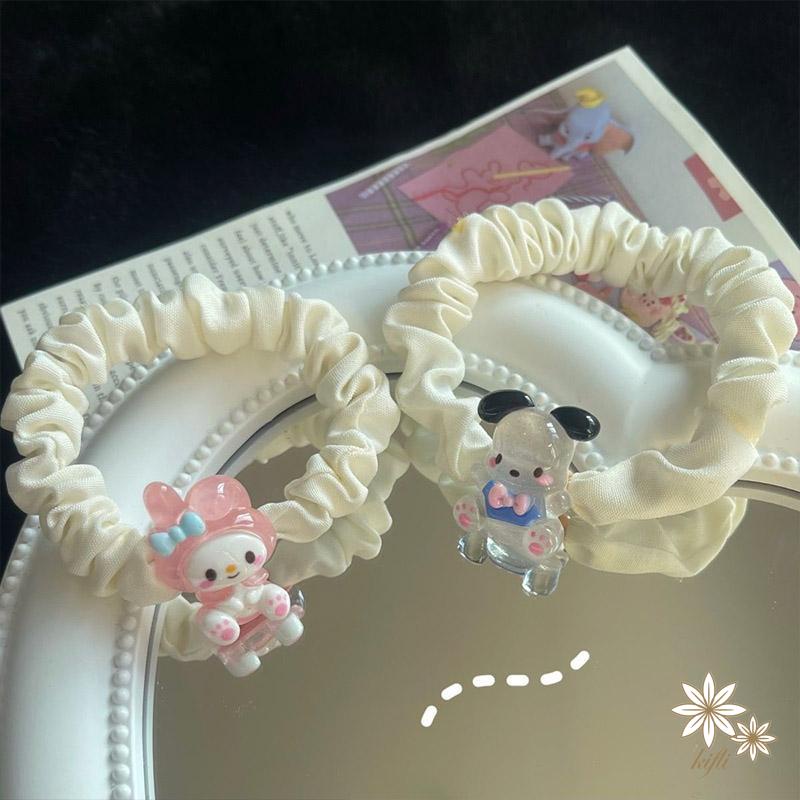 【kifli】Dây Cột Tóc Cao Su Họa Tiết Hoạt Hình Xinh Xắn Cho Bé Gái