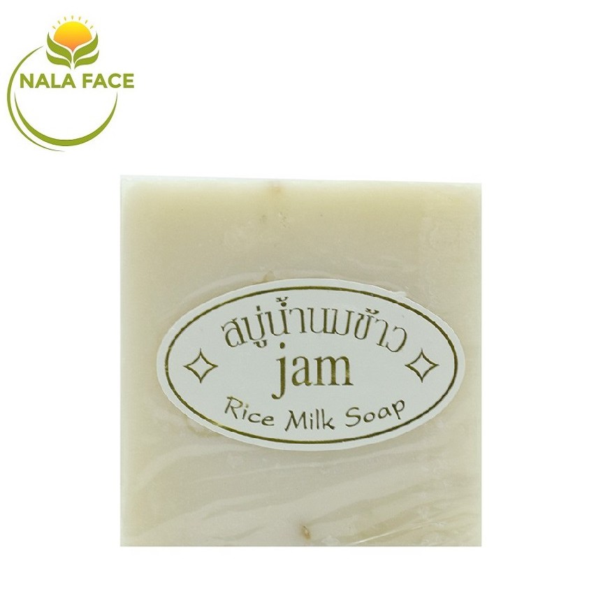 Lẻ 1 Xà phòng Sữa Gạo / Xà Phòng Cam Nghệ Jam Rice Milk Soap 60g - Thái Lan