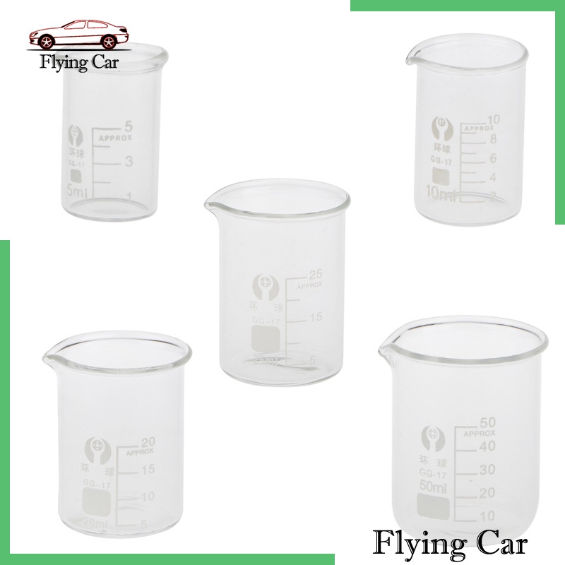 Cốc thủy tinh đo lường dung tích 10ml tiện dụng cho phòng thí nghiệm