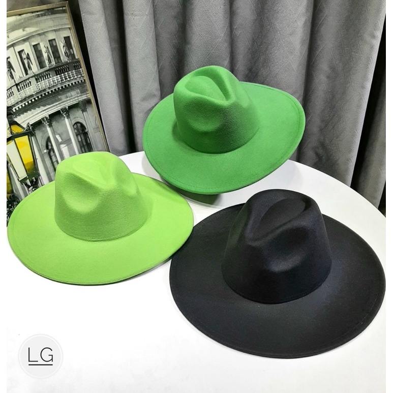 Mũ phớt fedora dạ trơn