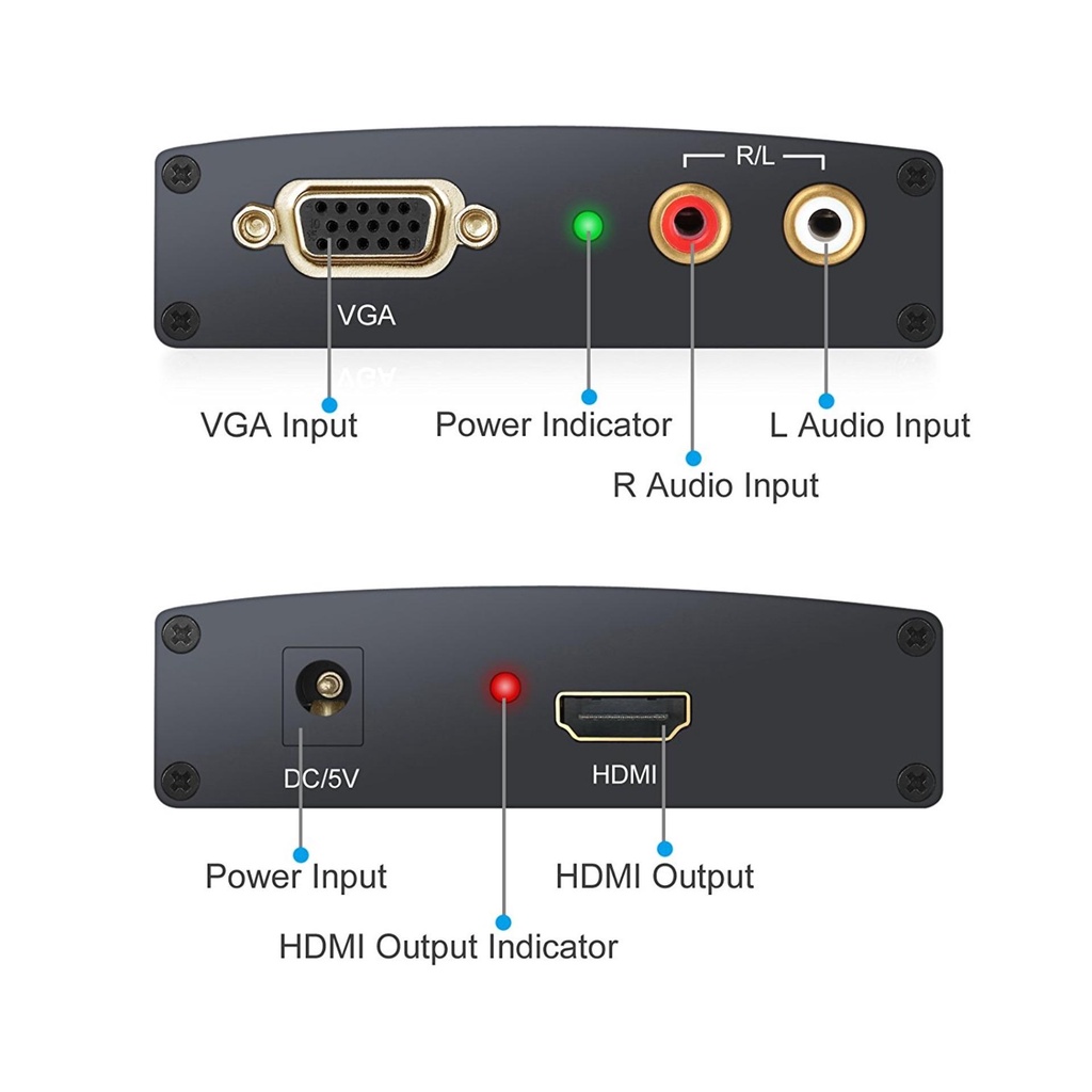 Bộ chuyển đổi bộ chia VGA sang AV - AV sang VGA - HDMI sang AV - VGA sang HDMI Sắt BH 6 tháng ARIGATO