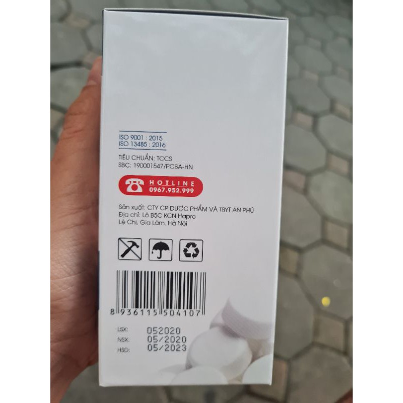 VIÊN MUỐI SINH LÝ TỰ PHA ( HỘP TO 50V)