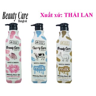 SỮA TẮM BEAUTY CARE THÁI LAN CHAI VUÔNG 1200 ml