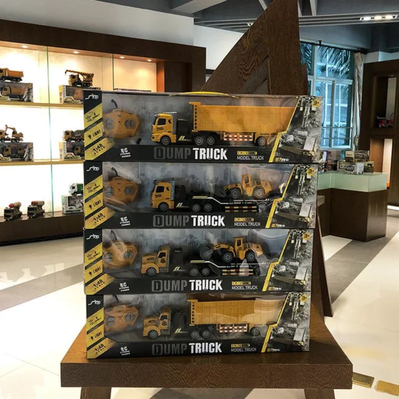 Đồ chơi xe container điều khiển từ xa 4 chiều tỷ lệ 1:48 cho bé