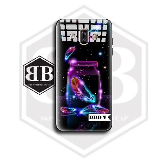 Ốp lưng kính cường lực SAMSUNG J6 2018 / J6 PLUS J6+ / J8 / J7 DUO đèn đom đóm xinh lung linh