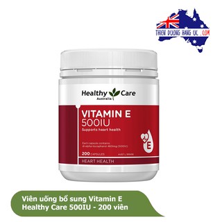 Vitamin E Healthy Care Úc - 200 viên (Mẫu mới)