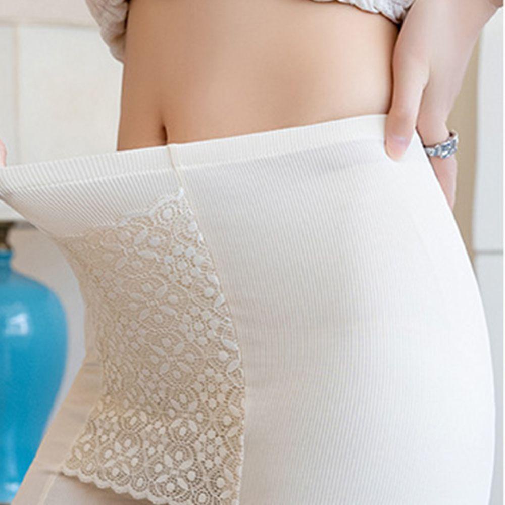 Daron Quần Lót Boxer Ngắn Hai Lớp Eo Cao Không Đường May Phối Ren Quyến Rũ Thoải Mái Nhiều Màu Sắc Cho Nữ