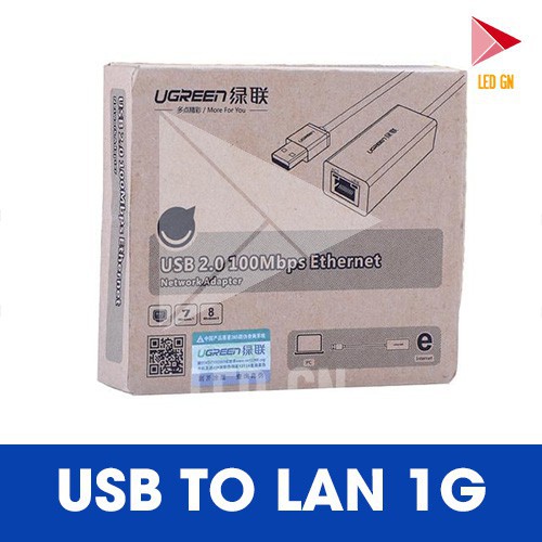 FLASH SALE Cổng Chuyển Đổi USB 3.0 - LAN 1GB ( Hỗ trợ Phần Mềm LED Mplayer ) HOT