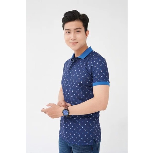 Áo thun polo nam có cổ Merriman mã THMTS048 họa tiết thời trang