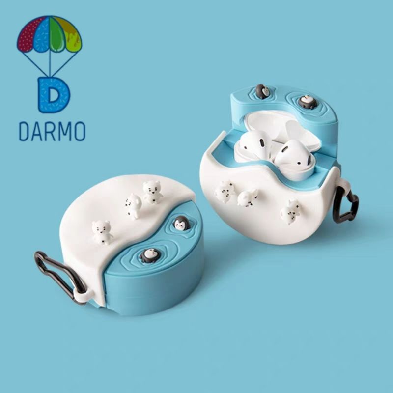 (Order 17 ngày) Case bảo vệ Airpods Pro/1/2 bể cá hải cấu và đại dương xanh