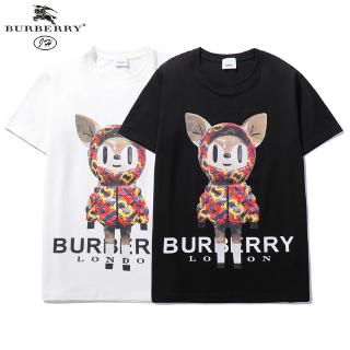 Áo Thun Burberry Tay Ngắn Vải Cotton Cho Cặp Đôi Size S-Xxl