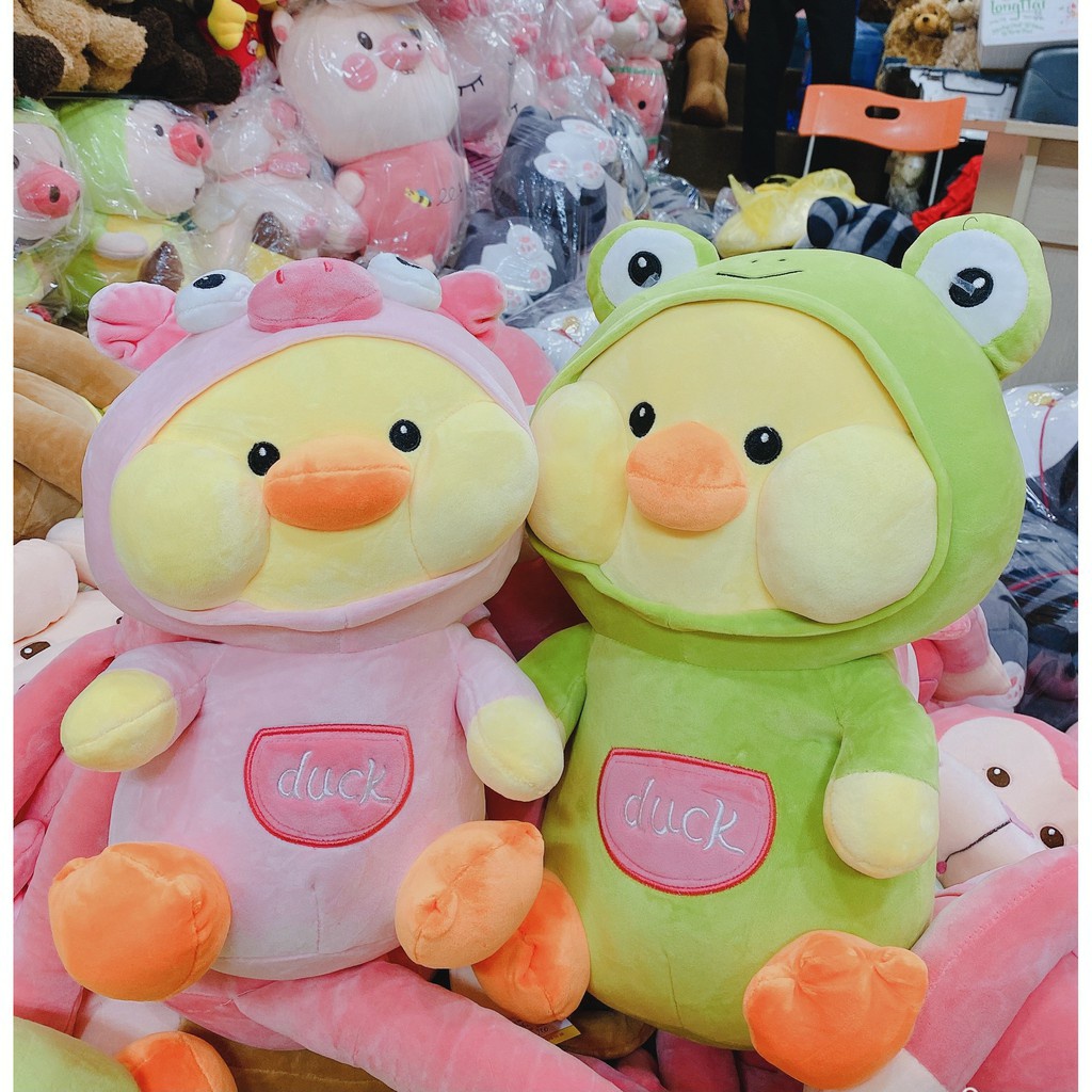 Vịt Bông Cosplay Má Bánh Bao đáng yêu gấu bông cho bé