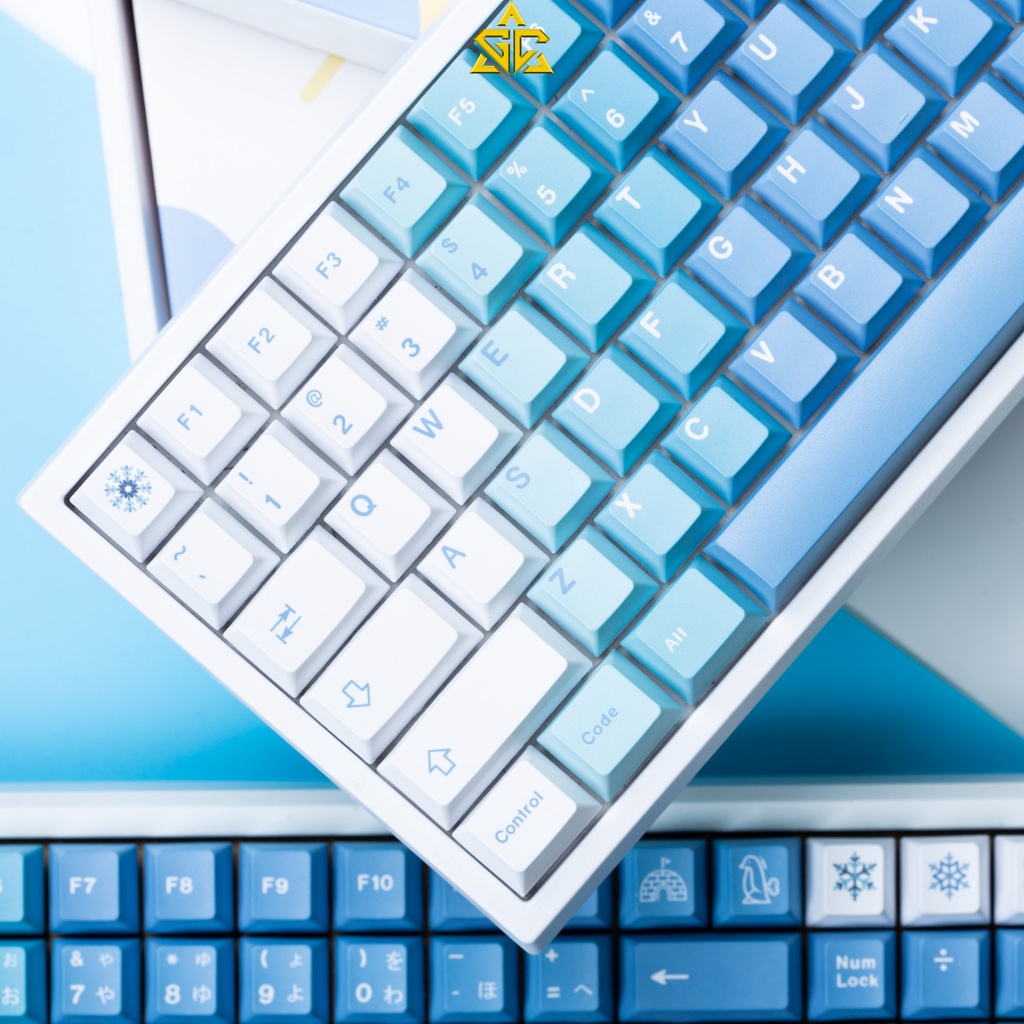 Keycap GMK Yetti Clone 129 nút Profile CHERRY PBT Nhám