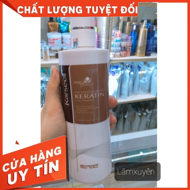 CHAI CHIẾT 50ML / KERATIN MACA KARSEELL DẠNG GEL MẬT ONG   FREESHIP  BẢO VỆ MÁI TÓC_ PHỤC HỒI TÓC THẦN TỐC TÓC HƯ TỔN.