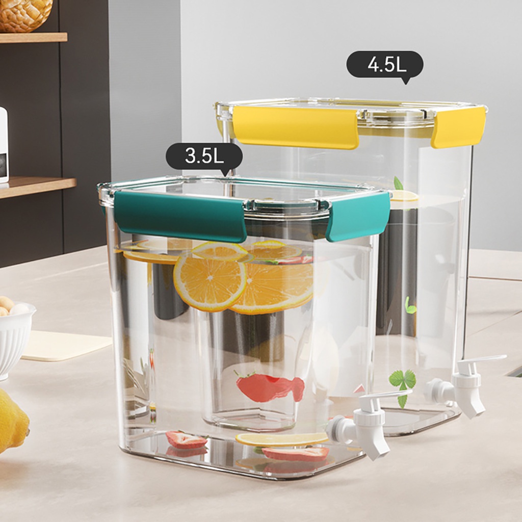 Bình Đựng Nước Uống 4.5L Dung Tích Lớn Có Vòi Cho Gia Đình