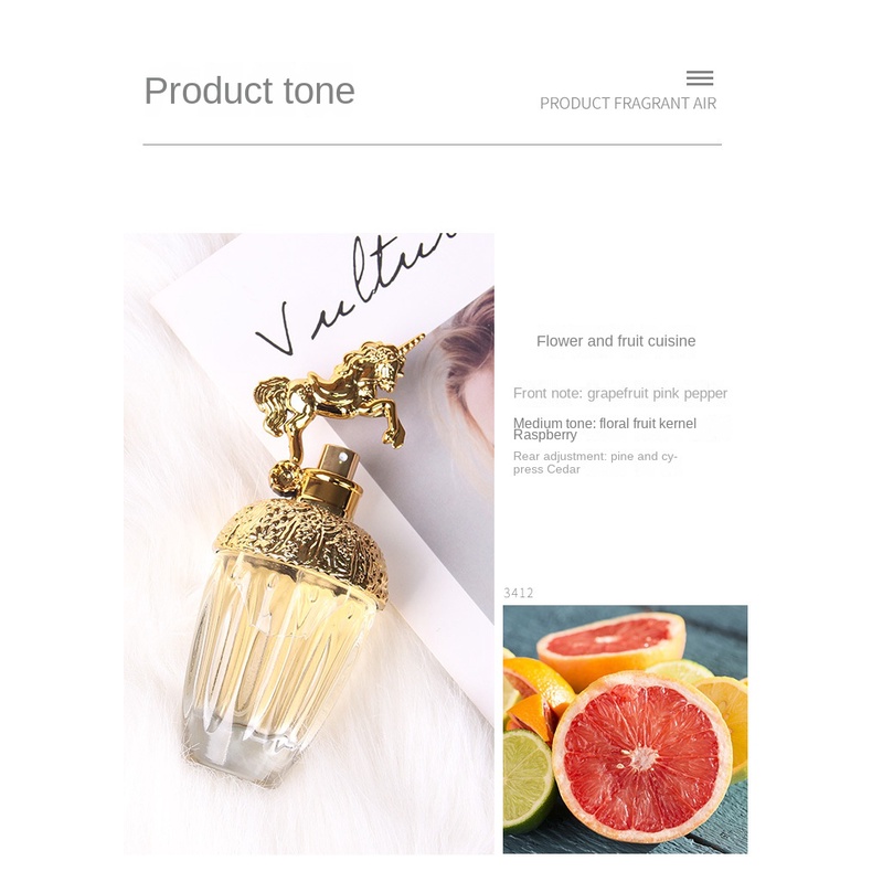 Nước Hoa tiktok 80ml Hình Kỳ Lân Dạng Cát Chảy Xinh Xắn Cho Nữ