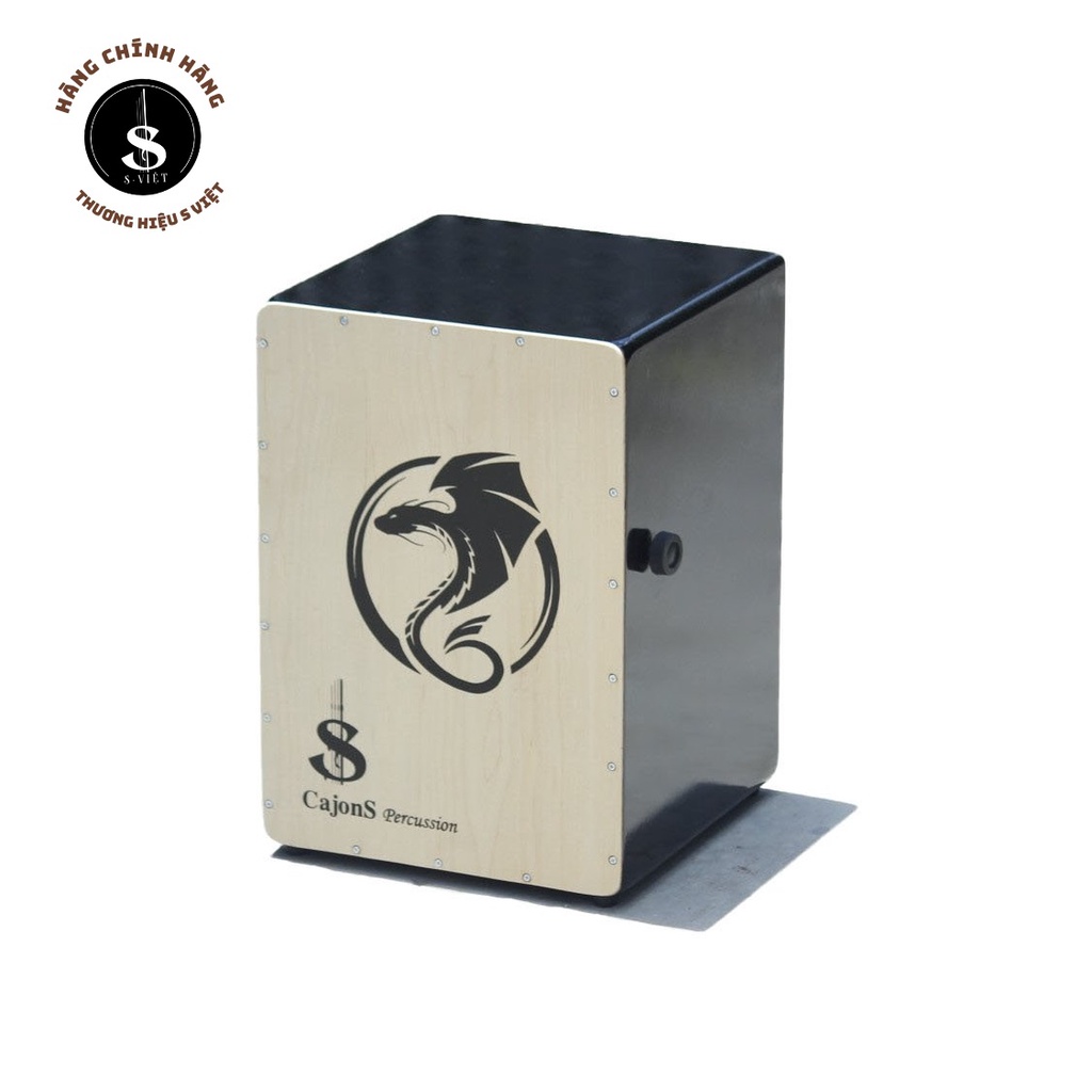 [Mã giảm 10% đơn 99K] Trống cajon giá rẻ có in hình cực đẹp có núm chỉnh snare mã Crus-02 chính hãng S Việt