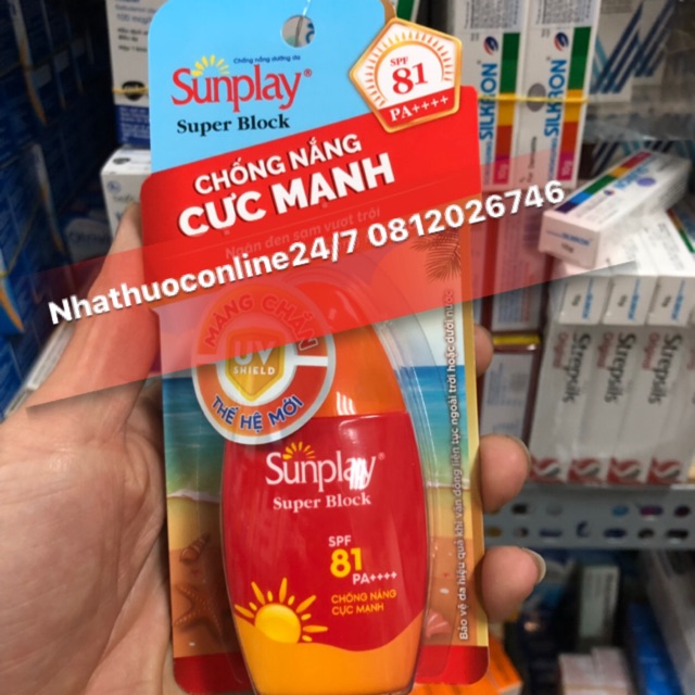 ✅KEM CHỐNG NẮNG SUNLAY 81 SUPER BLOK SPF81 (30gr)