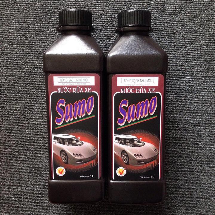 Nước rửa xe sumo Wash &amp; Wax 1L bảo vệ màu sơn giữ xe luôn mới Tahico