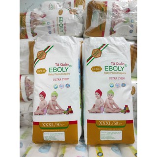 Tã quần Eboly bo mông 100 miếng size M,L,XL,XXL,XXXL