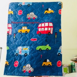 [FLASH SALE] Chăn mền cho bé đi học mầm non mẫu Otô Xanh poly cotton, chăn trần bông gòn sạch, chăn trẻ em loại đẹp
