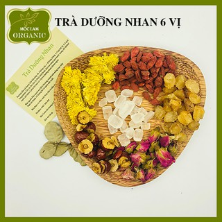 Trà dưỡng nhan 6 vị đẹp da giữ dáng giải tỏa căng thẳng Mộc Lam