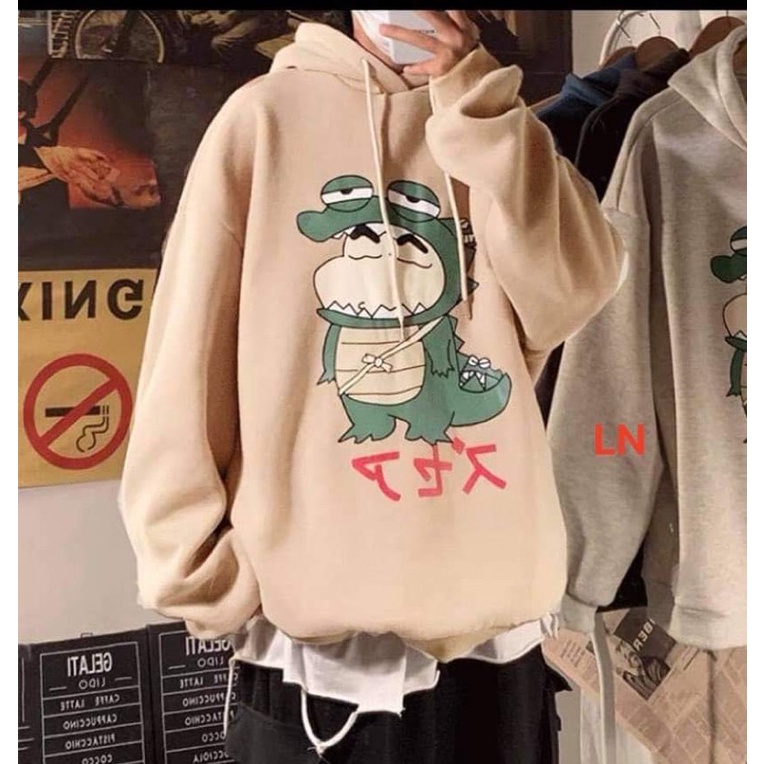 Áo hoodie khủng Long buồn ngủ LN11