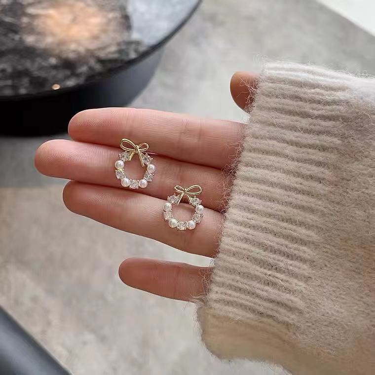 Đôi Bông Tai Ngọc Trai Thời Trang Cho Nữ