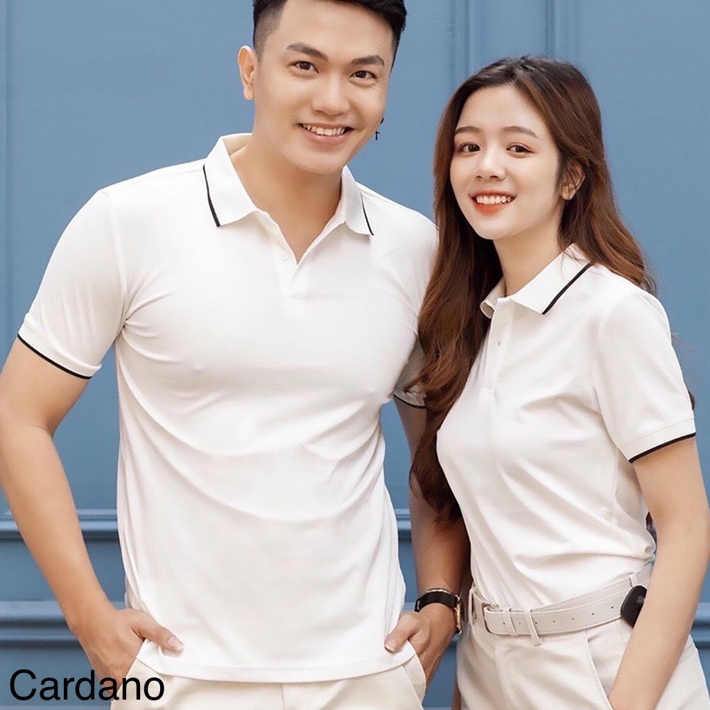 Áo polo nam nữ Cardano đẹp ngắn tay có cổ vải không xù nhập khẩu Châu Âu