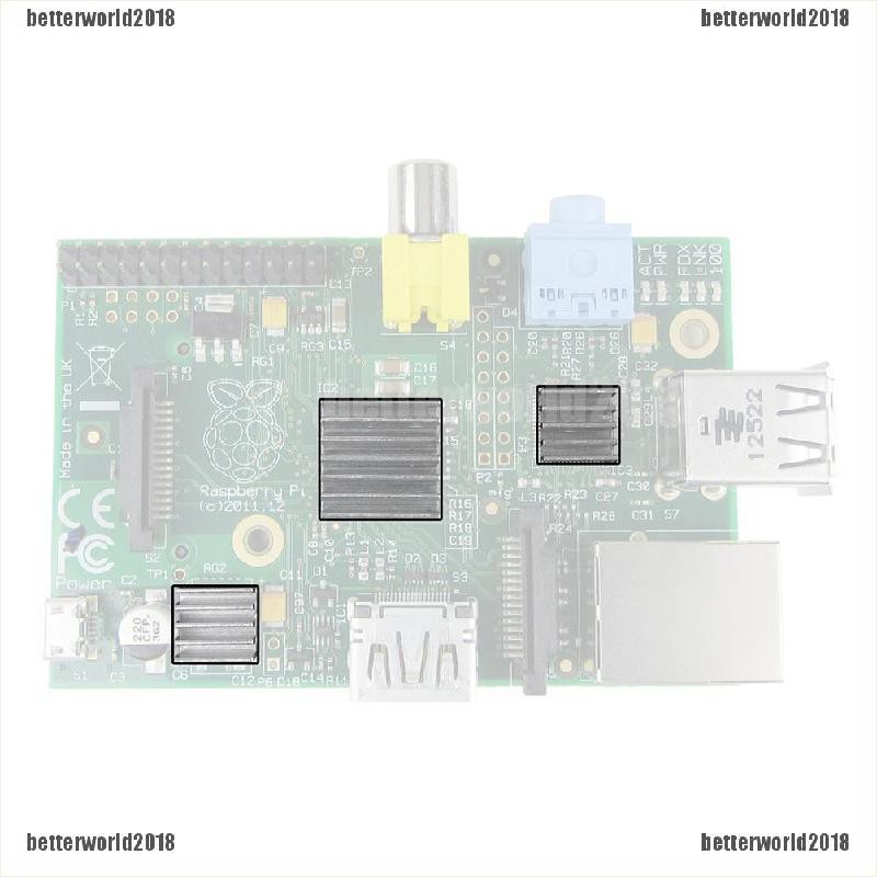 [Better] Aluminum Heatsink x3pcs - Protect OverClocking Raspberry Pi 2 & Model B [World] | BigBuy360 - bigbuy360.vn