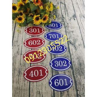 Biển số phòng khách sạn - Hotel bằng Mica