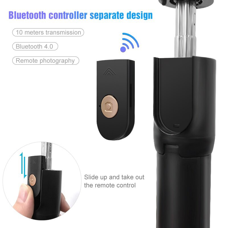 (SIÊU HOT - KÈM REMOTE) Gậy chụp hình kiêm Tripod 3 chân và Remote Bluetooth K07 - Gậy chụp hình tự sướng Bluetooth | BigBuy360 - bigbuy360.vn