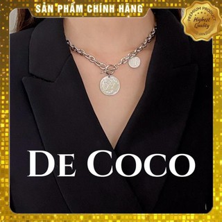 [Hàng Loại 1] Vòng cổ titan xích màu bạc - The Chain - De Coco