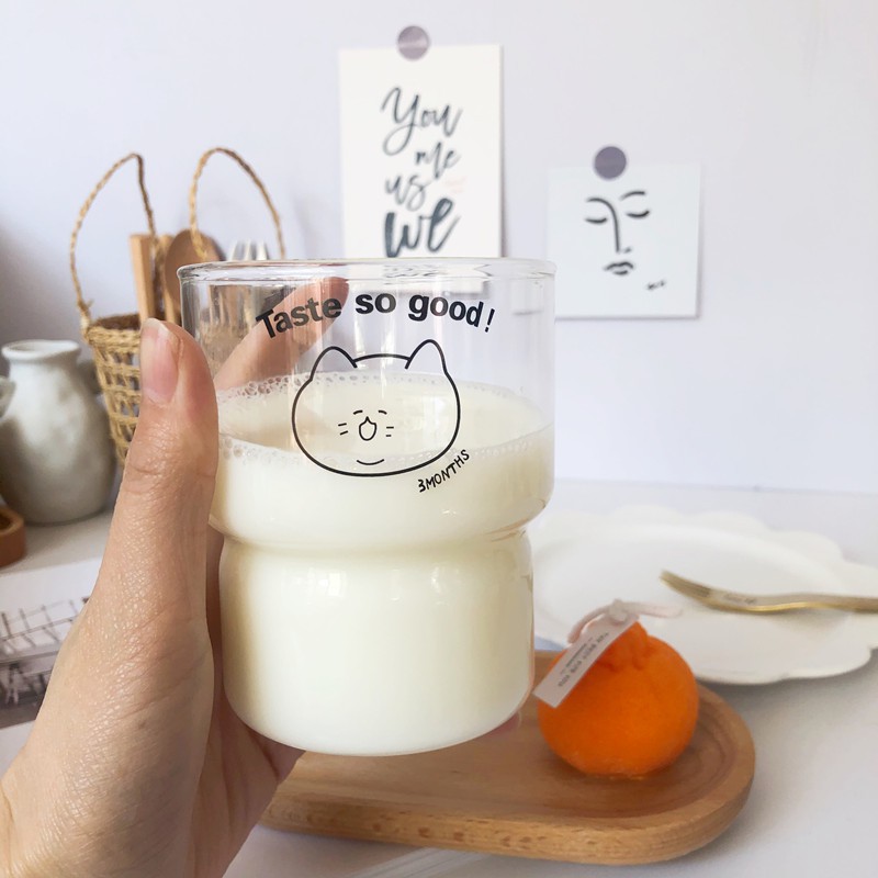 Cốc Thủy Tinh Họa Tiết Hoạt Hình Dễ Thương | BigBuy360 - bigbuy360.vn