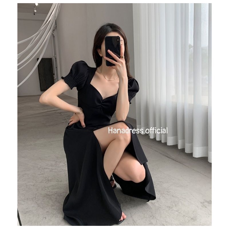 BLACKDRESS đầm body xẻ tà hottrend siêu xinh