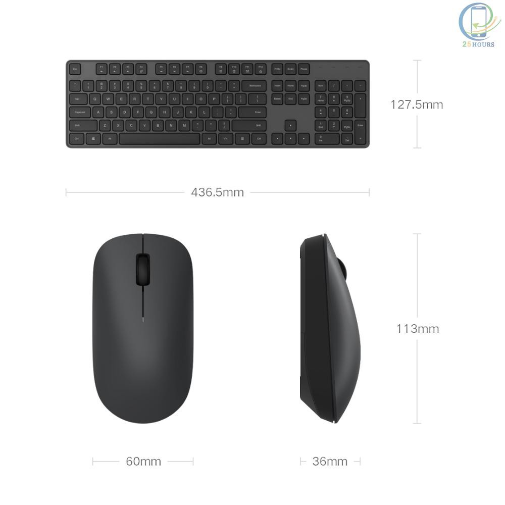 Bộ Bàn Phím Và Chuột Không Dây 25hours Xiaomi Mi 2.4ghz 1000dpi 104 Phím | BigBuy360 - bigbuy360.vn