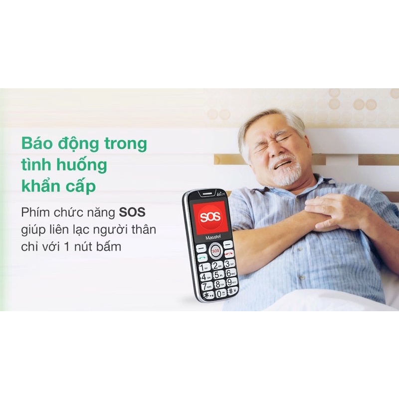 Điện thoại dành cho người già Masstel Fami 60 4G - Hàng chính hãng - Full hộp - Nguyên seal