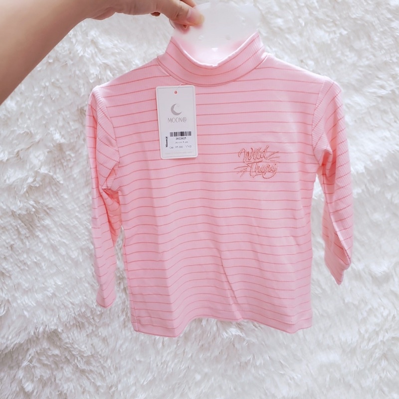 Áo giữ nhiệt cổ 3p thun tăm Moon@ bé trai/ bé gái (sale)