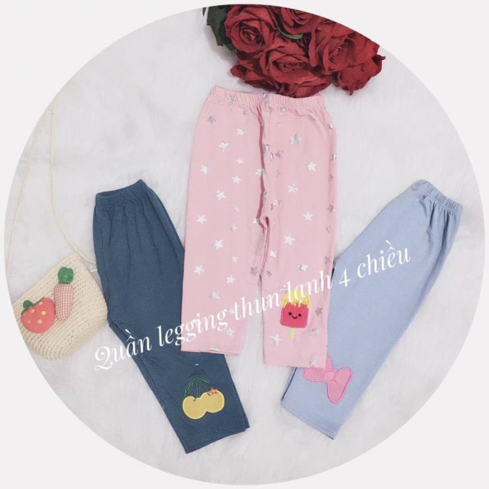 Quần leggings Quần thun lạnh - co dãn 4 chiều - mềm mịn cho bé gái