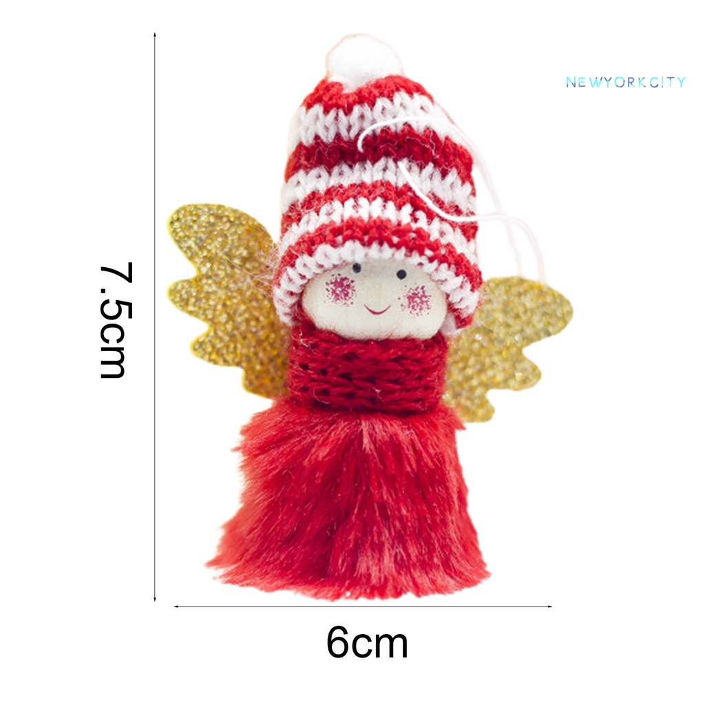 Thú Nhồi Bông Hình Thiên Thần Dễ Thương Trang Trí Cây Thông Giáng Sinh